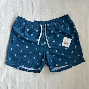NWT | Onia Men’s Swim Trunks Polka Dot Blue Size XL